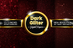 Dark Glitter Digital Papers - 04 Variations Product Image 1