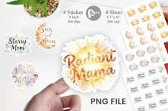 Celestial Boho Mother Sticker Product Image 1