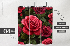 Prink Roses Digital Papers - 04 Variations Product Image 2