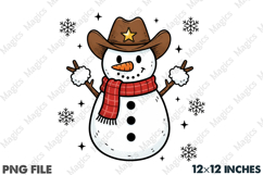 Howdy Christmas Png,Snowman Clipart PNG Product Image 1