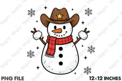 Howdy Christmas Png,Snowman Clipart PNG Product Image 1