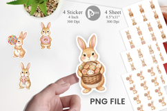 Sweet Candy Easter Bunny Sticker Product Image 1