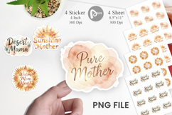 Terracotta Boho Mom Sticker Product Image 1