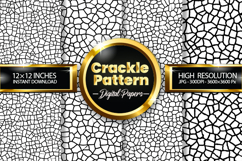 Crackle Pattern Digital Papers - 04 Variations Product Image 1