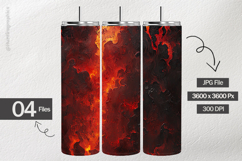 Lava Fire Digital Papers - 04 Variations Product Image 2