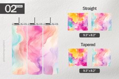 Watercolor Tumbler Wrap| Tumbler Sublimation Wrap Product Image 1