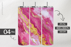 Pink Marble Digital Papers - 04 Variations Product Image 2