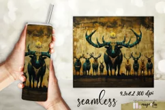 ANIMAL TOTEM seamless tumbler wrap sublimation design Product Image 1