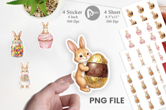 Sweet Candy Easter Bunny Sticker Product Image 1