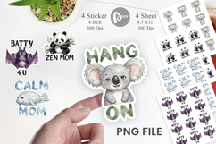 Funny Lazy Mom Life Sticker Product Image 1