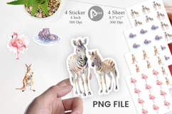 Safari Mom And Baby Animal Sticker Product Image 1