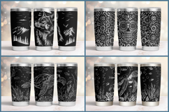 20oz Tumbler laser svg Floral wrap| Wildflowers pattern Product Image 12