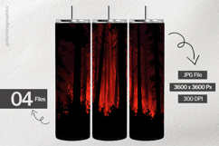 Burning Forest Digital Papers - 04 Variations Product Image 2