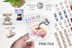 Funny Sarcastic Coffee Art Sticker Product Image 1