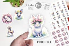 Spring Farmyard Flower Sticker Product Image 1