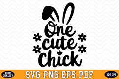 One Cute Chick SVG Design | SVG Cut files Product Image 1