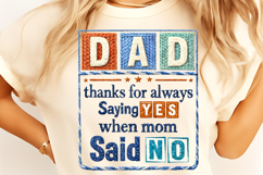 Father's Day PNG Bundle, Faux Yarn Dad PNG Bundle, Best Dad Product Image 6