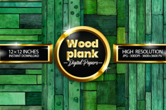 Wood Plank Digital Papers - 04 Variations Product Image 1