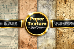 Paper Texture Digital Papers - 04 Variations Product Image 1