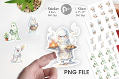 Grumpy Ghost Home Disasters Sticker Product Image 1