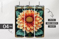 Nouveau Flower Digital Papers - 04 Variations Product Image 2