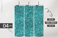 Teal Glitter Digital Papers - 04 Variations Product Image 2