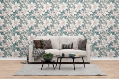 Digital Paper Lily Seamless Pattern Product Image 3