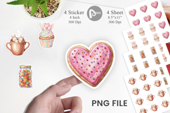 Sweet Easter Heart Treats Sticker Product Image 1