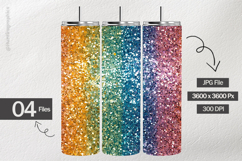 Rainbow Glitter Digital Papers - 04 Variations Product Image 2