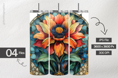 Nouveau Flower Digital Papers - 04 Variations Product Image 2