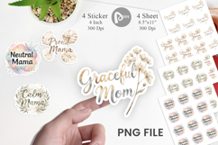 Neutral Boho Mama Sticker Product Image 1
