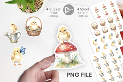 Rustic Garden Easter Chick Sticker Product Image 1