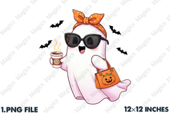 Cute Funny Ghost Png Cute Halloween Png Product Image 1