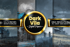 Dark Vila Digital Papers - 04 Variations Product Image 1