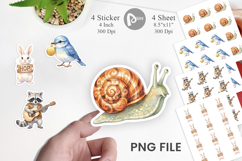 70s Groovy Animal Hippie Sticker Product Image 1