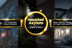 Haunted Asylum Digital Papers - 04 Variations Product Image 1