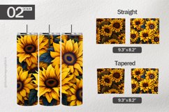 Sunflowers Pattern Tumbler Wrap| Tumbler Sublimation Wrap Product Image 1