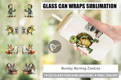 Monday Morning Zombies Glass Can Product Image 1