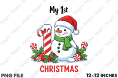 My First Christmas Sublimation PNG Product Image 1