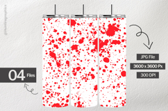 Red Splatter Digital Papers - 04 Variations Product Image 2