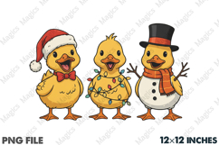 Vintage Christmas Goose Holiday PNG Product Image 1