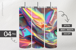 Rainbow Holographic Digital Papers - 04 Variations Product Image 2