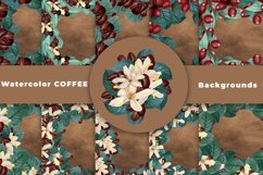 Watercolor Coffee Background Collection Product Image 1