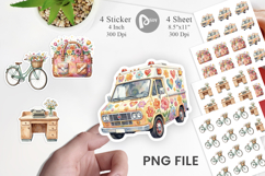 70s Retro Medical Scenes Sticker Product Image 1