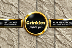 Crinkles Paper Digital Papers - 04 Variations Product Image 1