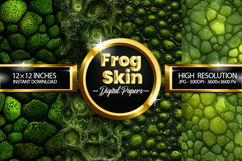 Frog Skin Digital Papers - 04 Variations Product Image 1