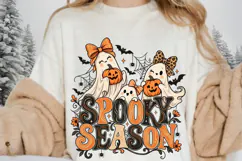 Spooky Season Ghost PNG, Cute Halloween Ghost Trio with Product Image 2