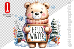 Hellow Winter Clipart - PNG File Product Image 2