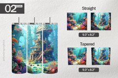Underwater Scene Tumbler Wrap| Tumbler Sublimation Product Image 1