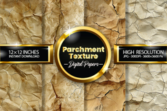 Parchment Texture Digital Papers - 04 Variations Product Image 1